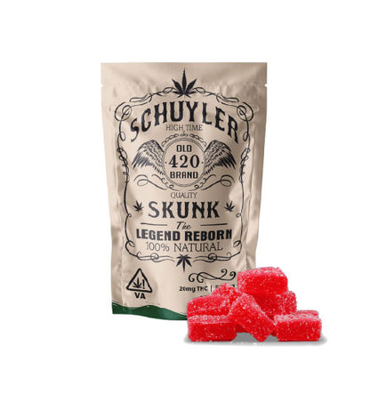THC gummies 20mg | white cherry | 12 pack | edibles