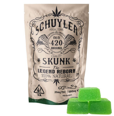 THC gummies 20mg | green apple | 12 pack | edibles